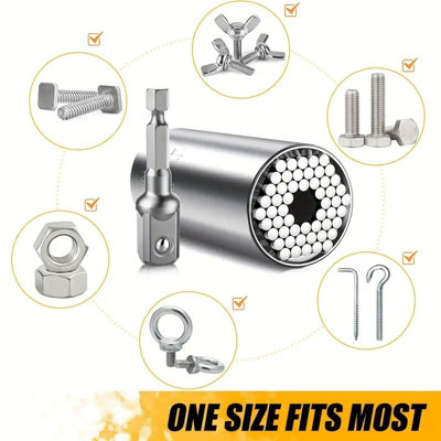 Goodyear Universal Socket Set 1/4"-3/4" Includes Wrench Adapter DIY Car
