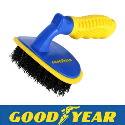 Goodyear Washing Clean Car Wheel Cleaning Brush Tool Tire Alloy Soft Bristle Cleaner