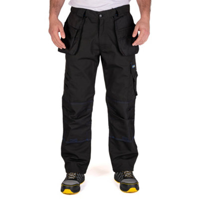 Goodyear Workwear Mens Fixed Holster Pocket Cargo Trouser, Black/Royal ...