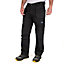 Goodyear Workwear Mens Fixed Holster Pocket Cargo Trouser, Black/Royal Blue, 36W (31'' Regular Leg)