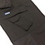 Goodyear Workwear Mens Fixed Holster Pocket Cargo Trouser, Black/Royal Blue, 38W (31'' Regular Leg)