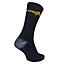 Goodyear Workwear Mens Heavy Duty Work Socks, Black/Blue, One Size (5 Pairs)