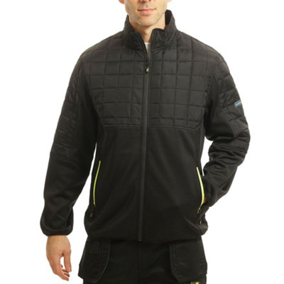 Goodyear Workwear Mens Lightweight Quilted Thermal Wind Resistant Work Jacket Black Black L DIY at B Q