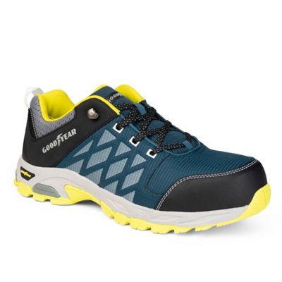 Goodyear Workwear Mens S1P SRA HRO Metal Free Safety Trainers, Petrol ...