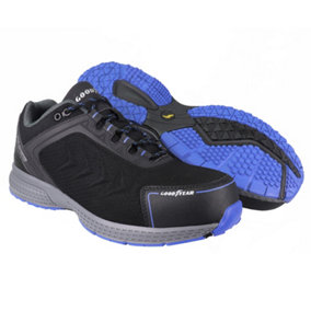 Goodyear Workwear Mens S3 SRC HRO Water Resistant Metal Free Safety Shoe, Black, UK 10/EU 44