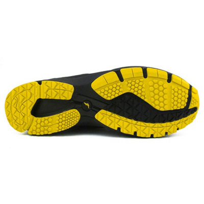 Goodyear Workwear Unisex S1P SRA HRO Metal Free Safety Work Shoe, Black/Yellow, UK 9/EU 43