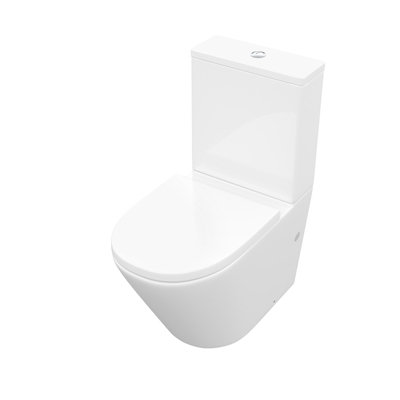 Gordonia Cloakroom Rimless Close Coupled WC Toilet - 6