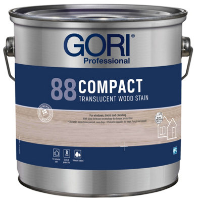 Gori 88 Compact Translucent Wood Stain 7801 Brazil Pine 2.5L at B&Q