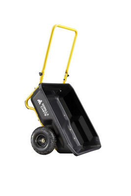 Gorilla Carts 4 Cu. Ft Poly Yard Cart, 300-pound Capacity, Garden Cart ...