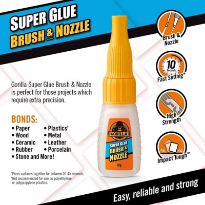 Gorilla Glue Brush & Nozzle 12g - 2 Pack - Precision-Controlled Impact ...