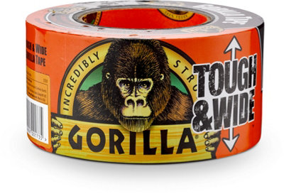 Gorilla Gorilla Tape Tough & Wide 73mm x 27m Black DIY at B&Q