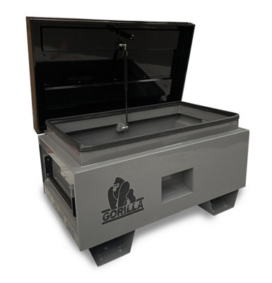 GORILLA Heavy Duty Steel Site Box 175 Litre L812 x D483 x H445mm Locking Tool Storage Chest