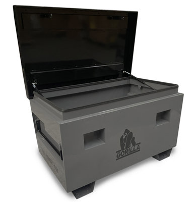 GORILLA Heavy Duty Steel Site Box 444 Litre L1067 x D643 x H647mm Locking Tool Storage Chest Price Comparisons | Compare The Build