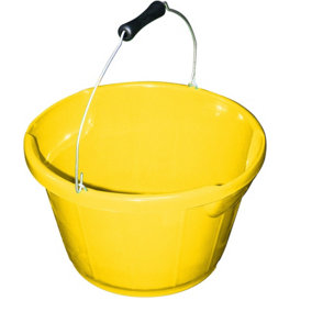 Gorilla Plas B4 Shallow Bucket 10L / Yellow