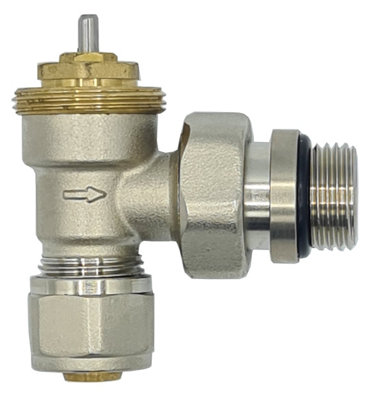 Goshe Angled 1/2" Inch BSP x PEX 16mm Thermostatic Valve Room Temperature Regulation