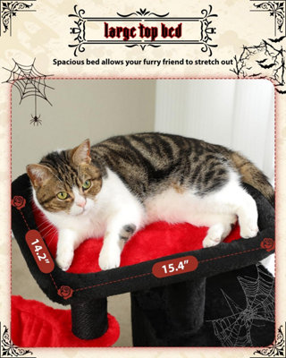 family cats　0101 ♡ Gothic Cat Tree, 35.4