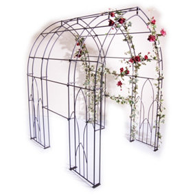 Gothic Tunnel (Including Ground Spikes) Bare Metal/Ready to Rust - Steel - L182.9 x W142.2 x H223.5 cm