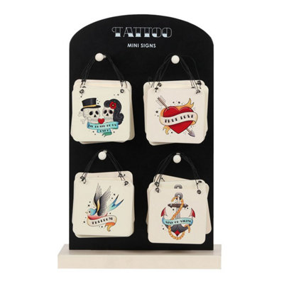 Gothic Vintage Tattoo Mini Signs Set