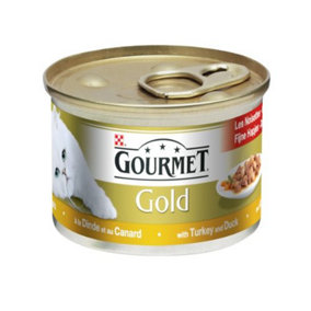 Gourmet Gold Can Casserole Of Duck & Turkey 85g (Pack of 12)