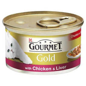 Gourmet Gold Can Chicken & Liver Cig 85g x 12