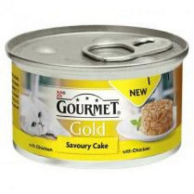 Gourmet Gold Savoury Cake Chicken In Gravy 85g (Pack of 12)