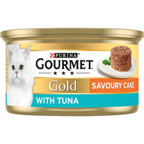 Gourmet Gold Savoury Cake Tuna In Gravy 85g (Pack of 12)