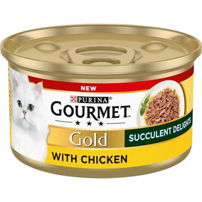 Gourmet Gold Succulent Delights Adult Cat Chicken 12x85g