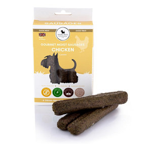 Gourmet Moist Sausages Chicken (1 packet) Natural Healthy Dog Training Treats
