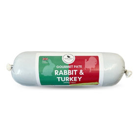 Gourmet Pate Rabbit & Turkey 400g (10pcs) Grain Free Great Training Treat for Dogs