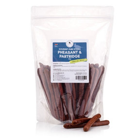 Gourmet Pheasant and Partridge Pure Sticks (1kg)100% Meat Natural Dog Treat