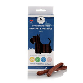 Gourmet Pure Sticks Pheasant & Partridge(10pc-packet) Natural Dog's Treat