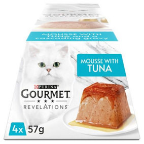 Gourmet Revelations Adult Wet Cat Food - Mousse With Tuna  (Pack of 6)
