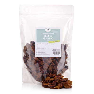 Gourmet Slices Beef & Garlic (500g) Natural Dog Treat Price Comparisons | Compare The Build