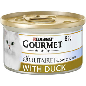 Gourmet Solitaire Can With Duck & Garden Veg In Sauce 85g (Pack of 12)