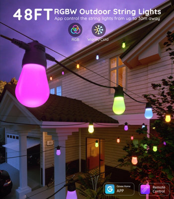 Govee Smart Outdoor String Lights, RGBIC Outdoor Lights Wit - Shop
