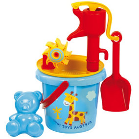 Gowi Toys Brightly Colour 5 Piece Bucket and Pump Set