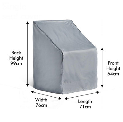 Gr8 Garden Waterproof Single Chair Cover Premium Heavy Duty Protection Protector