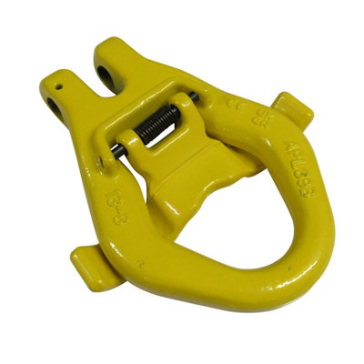 Grade 80 Clevis Skip Hook with Spring Gate 13MM (5.3 Ton Chain Lifting Bin Lift 5300KG G80) - 6