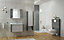 Grafen White Matt 450mm x 450mm Porcelain Wall & Floor Tiles (Pack of 8 w/ Coverage of 1.62m2)