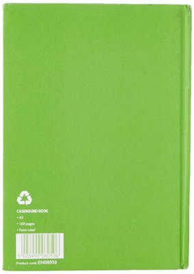 Graffico A5 Recycled Case Bound Feint Ruled 160 Pages Notebook