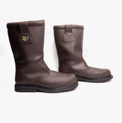 Grafters Grafters KNOX Mens Rigger Safety Boots Oily Brown - uk-size-13 ...