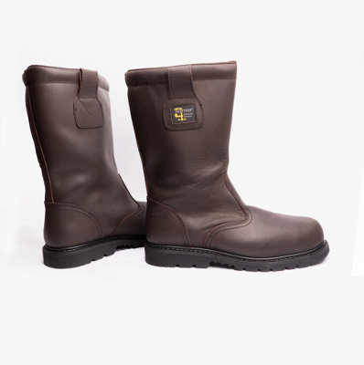 Grafters Grafters KNOX Mens Rigger Safety Boots Oily Brown - uk-size-13 ...