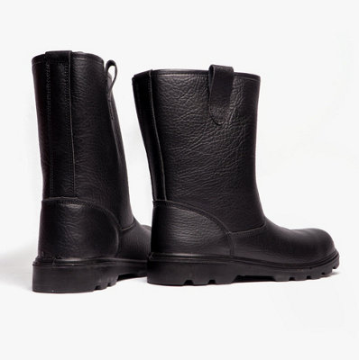 Grafters Grafters M021A Mens Rigger Safety Boots Black - uk-size-13 Black