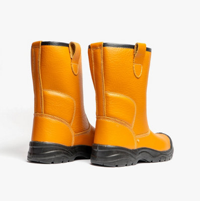 Grafters Grafters M239BSM Mens Rigger Safety Boots Tan - uk-size-9 ...
