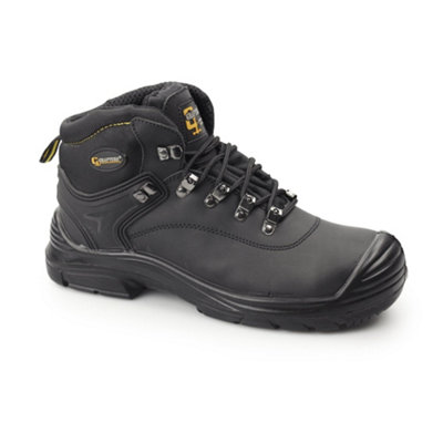 Grafters Mens Super Wide EEEE Fitting Pull On Safety Dealer Boots Dark Brown 13 Uk Utdf1321 8