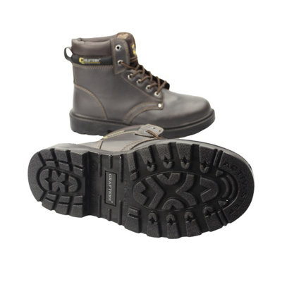 Grafters Apprentice Honey 6-Eye Men's Safety Boots – Size 7, Ankle-High Work Boots