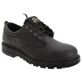 Grafters Mens Contractor 4 Eye Safety Shoes Black (9 UK)