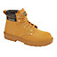 Grafters Mens Leather Safety Boots Honey (11 UK)