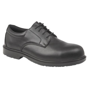 Grafters Mens Uniform Fully Composite Non-Metal Safety Brogues Black (6.5 UK)