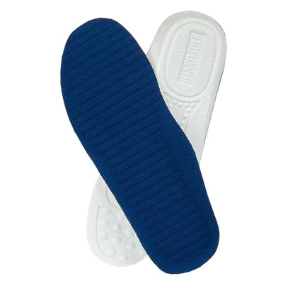 Grafters Unisex Anti-Shock Insoles (6 Pairs) White/Blue (7 UK)